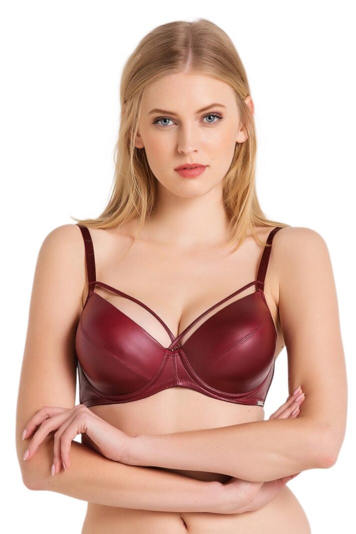 Magic Form Deri Kumasli Bordo Sulu Sutye A0c7 Magic Form Deri Kumasli Bordo Sulu Sutye A0c7