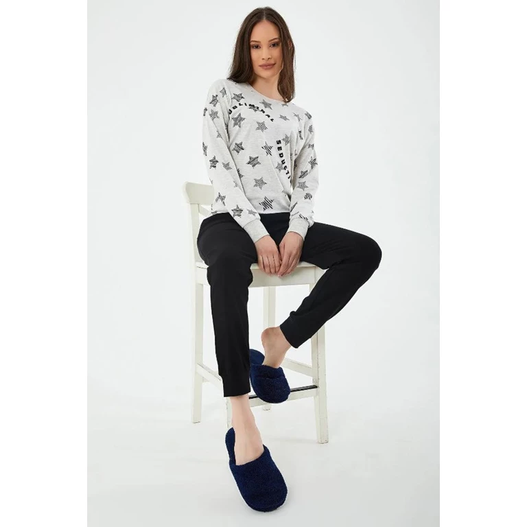 Pierre Cardin 8405 Subliminal Seduction Kadin Uzun Kol Pijama Takim Pl392750859