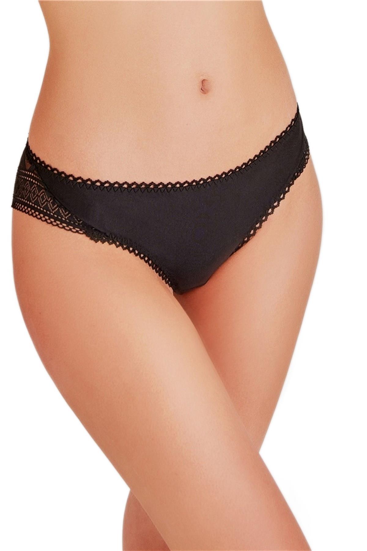 Magic Form Dantelli Siyah Kulot 548 7c9d