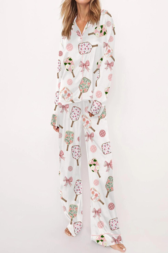 Coquette Pickleball Satin Pajama Set For Women 84684.1732203504.jpg